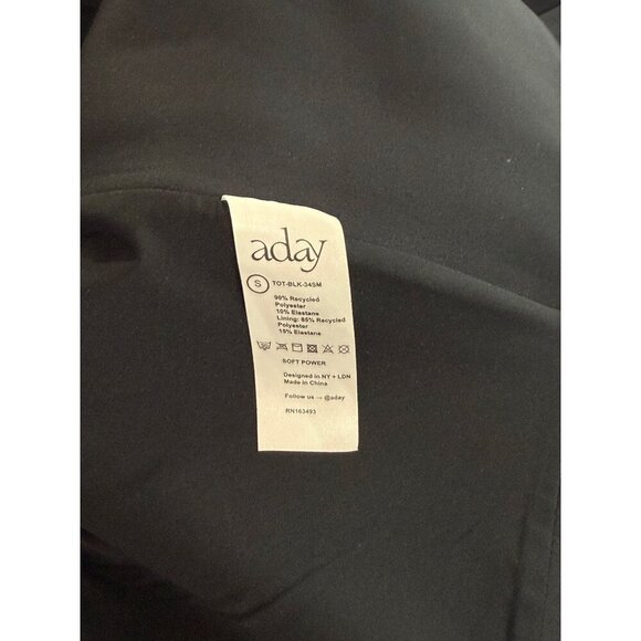 Aday Women's Soft Power Blazer Black Oversized Recycled Scuba Versatile Size S - Picture 8 of 9